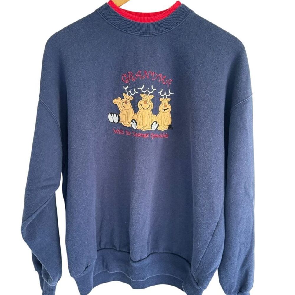 Vintage 90s‎ M & C Sportswear Womens Large Sweatshirt Grandma Grandkids